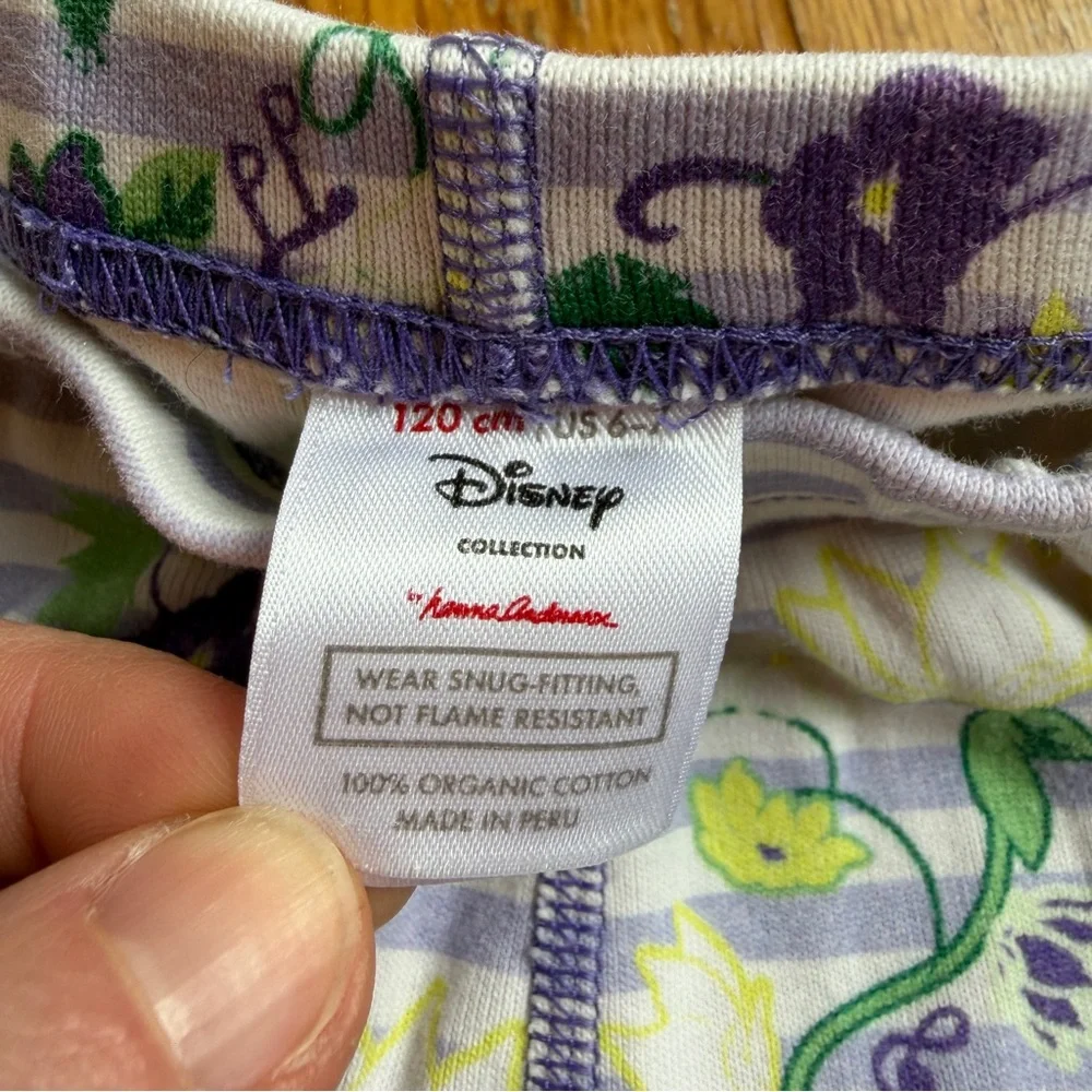 Hanna Andersson Disney purple striped pajama pants